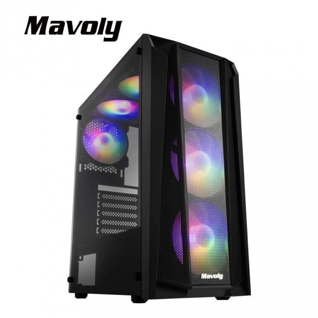 超散熱 RGB 機殼 玻璃透側 ATX 角度 1